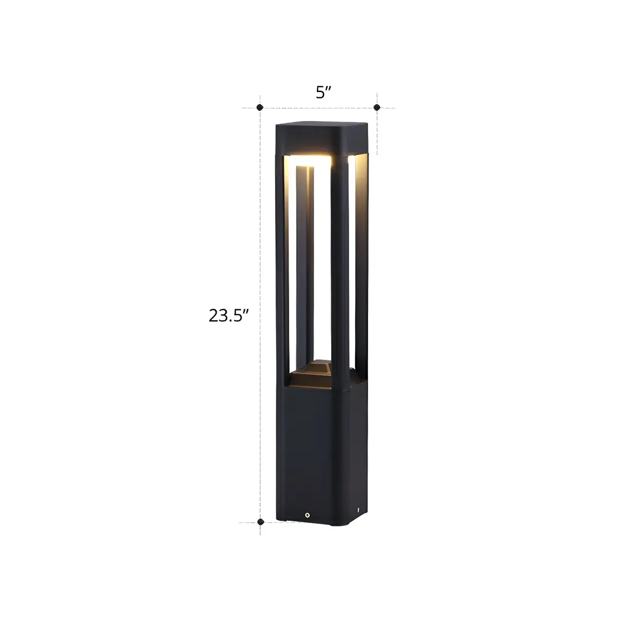 Modern Cuboid Metal LED Landscape Lighting Image - 6