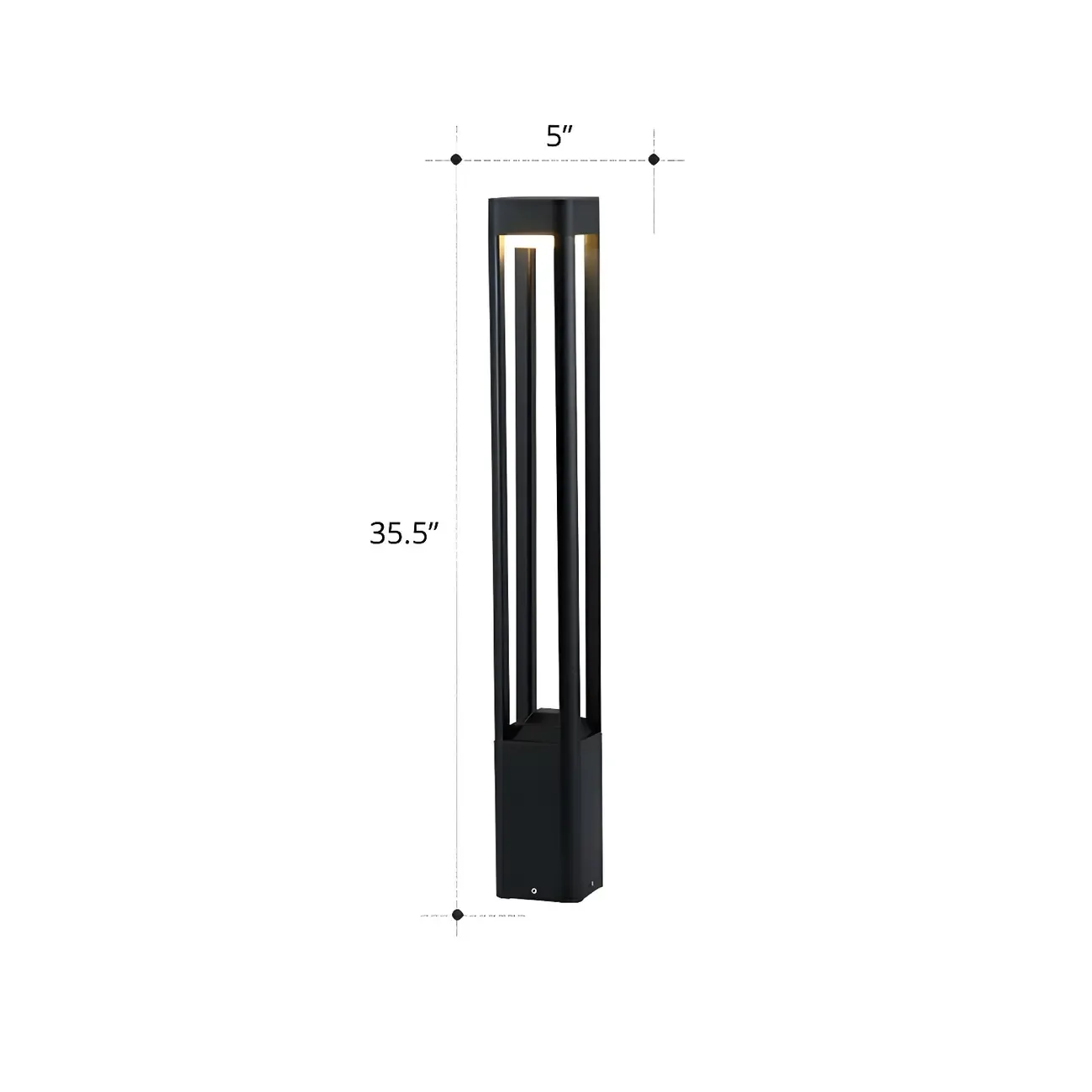Modern Cuboid Metal LED Landscape Lighting Image - 7