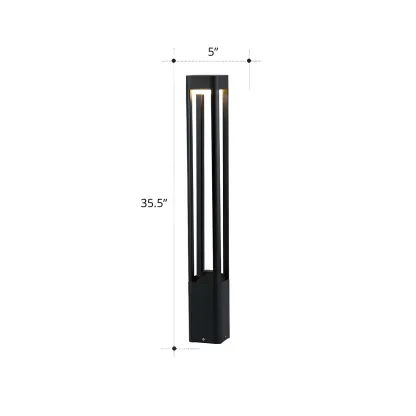 Modern Cuboid Metal LED Landscape Lighting Image - 7