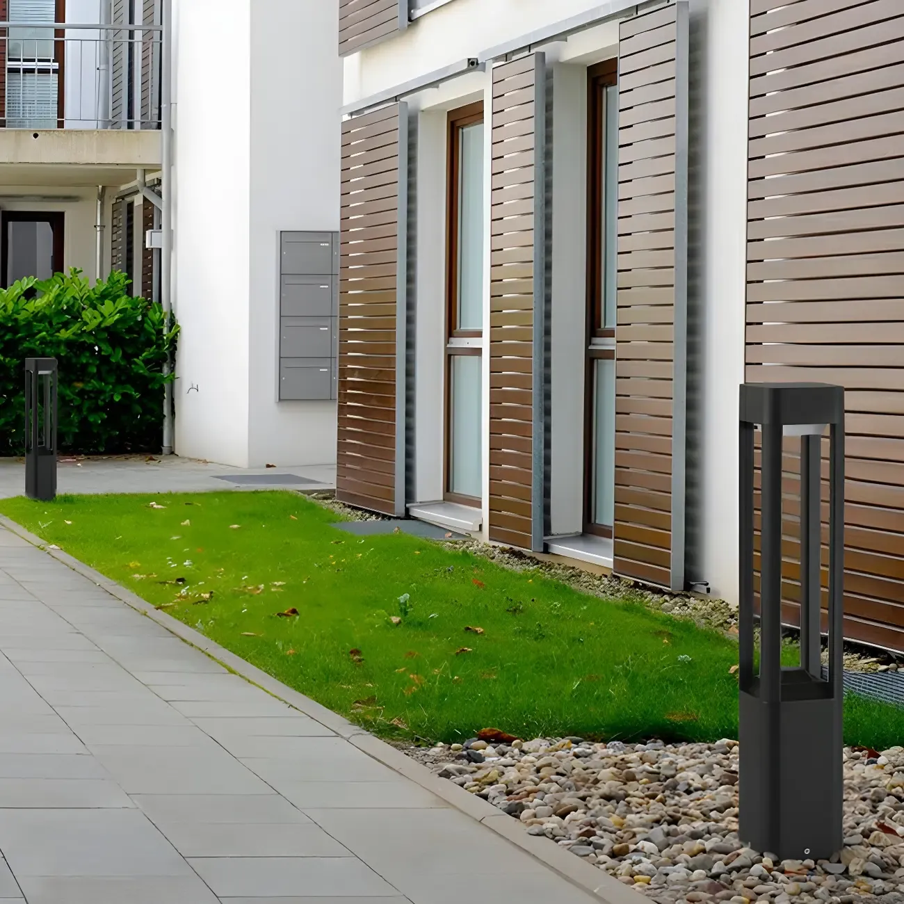 Modern Cuboid Metal LED Landscape Lighting Image - 4