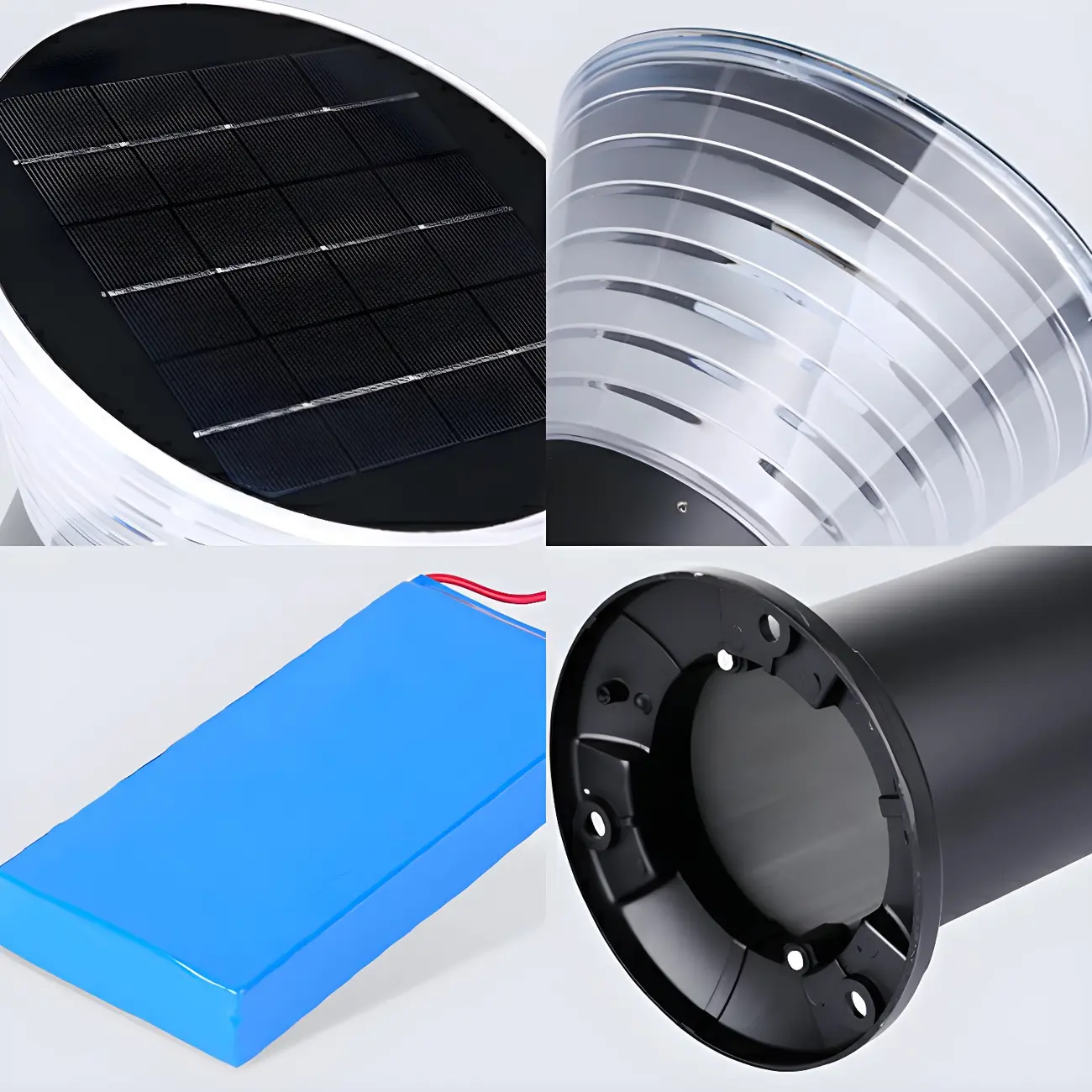 Modern Solar Pillar Conical Metal Landscape Lighting Image - 4 | homeyfad