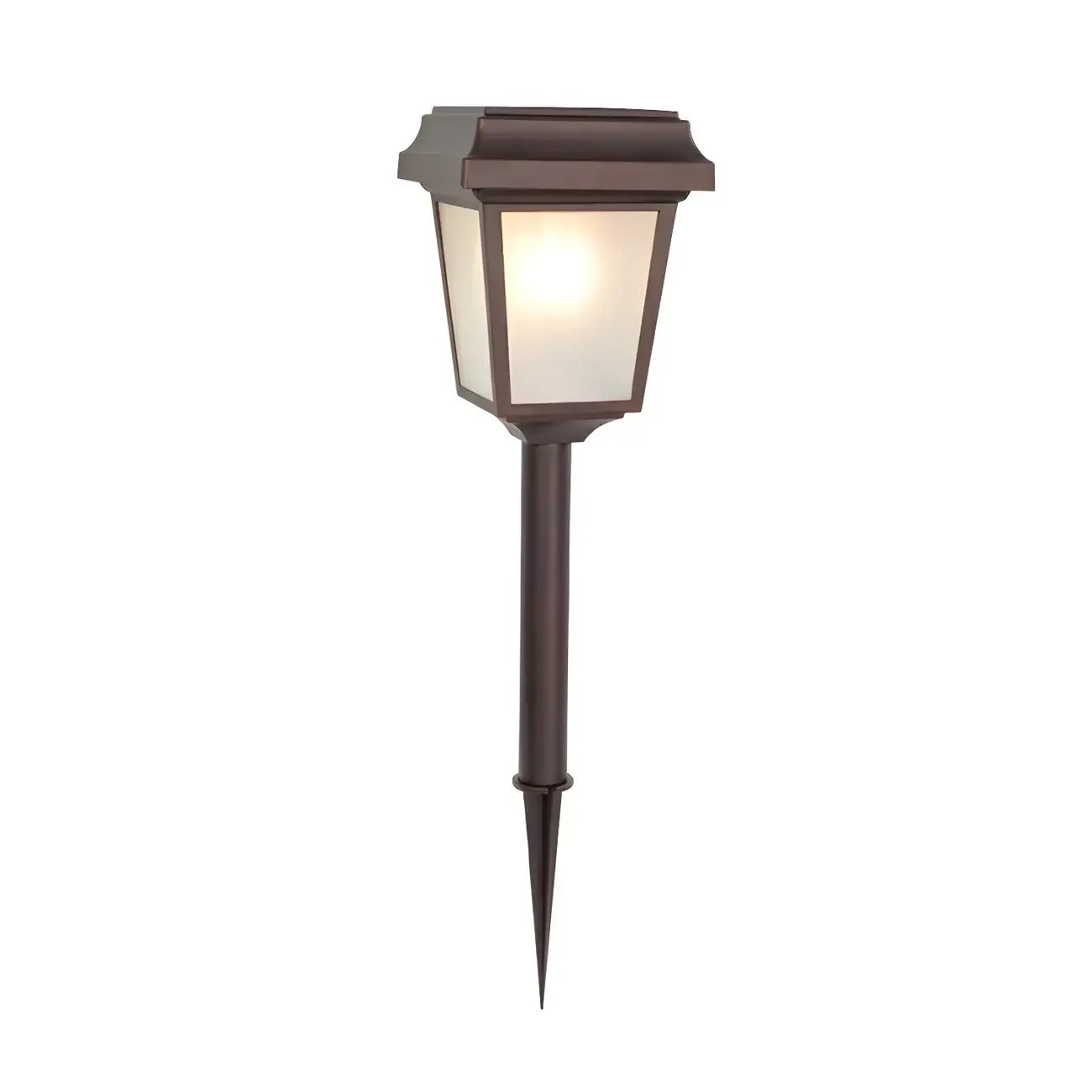 Trapezoidal Stake Metal Solar Landscape Lighting Image - 5