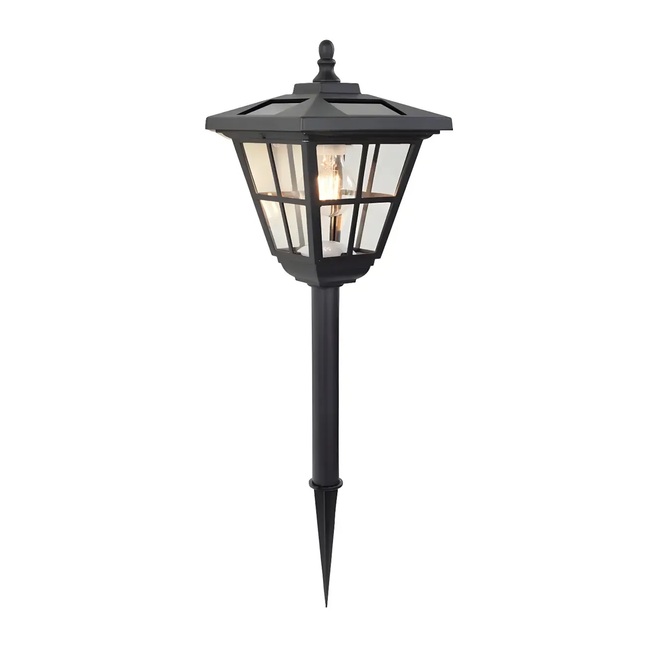 Classic Trapezoid Pane Solar Landscape Lighting Image - 5