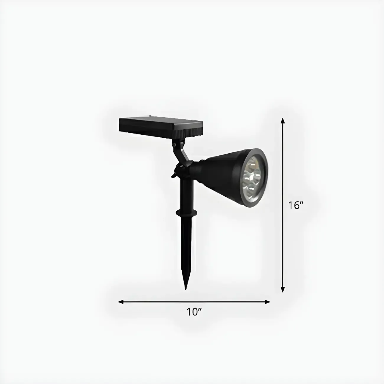 Modern Solar Sleek Cone Landscape Lighting Image - 5