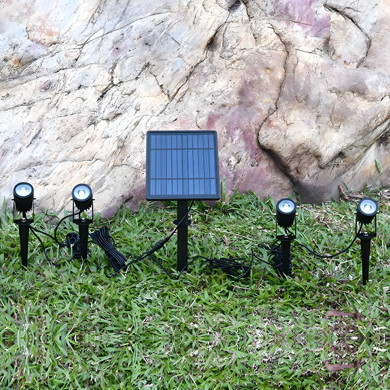 Modern Solar Spike Spotlight Landscape Lighting Image - 1 | homeyfad