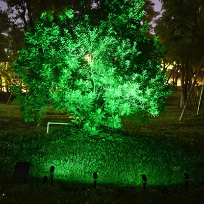 Modern Solar Spike Spotlight Landscape Lighting Image - 2