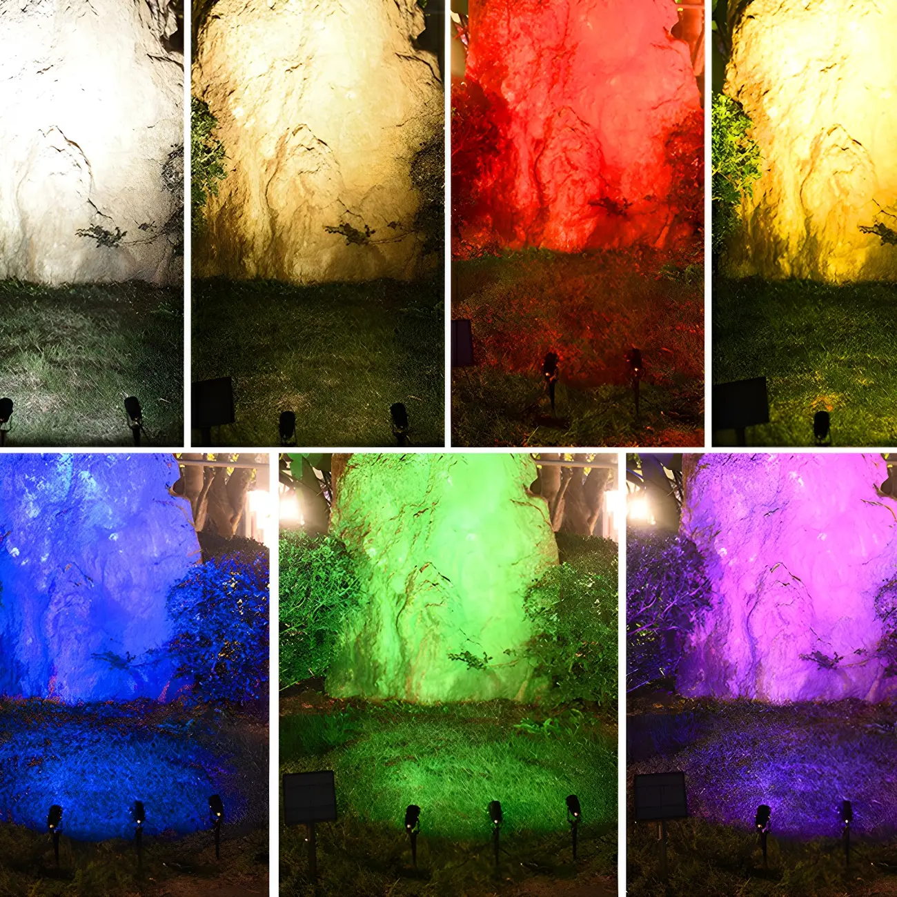 Modern Solar Spike Spotlight Landscape Lighting Image - 3 | homeyfad