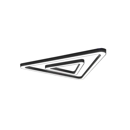 Modern White LED Unique Triangle Chandelier for Public Spaces Image - 4