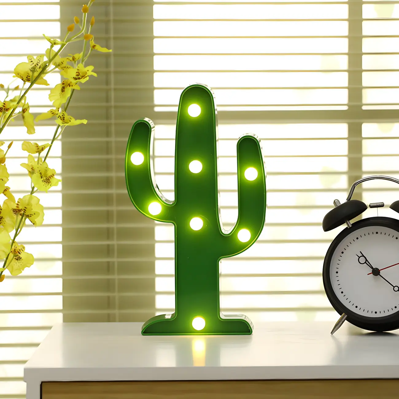Lively Colorful Plastic LED Shapes Battery Night Light Image - 1 | homeyfad