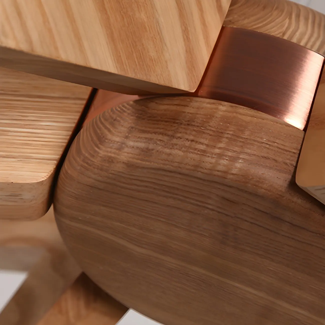 Wooden Starburst LED Chandelier Modern Minimalist Design Image - 5 | homeyfad