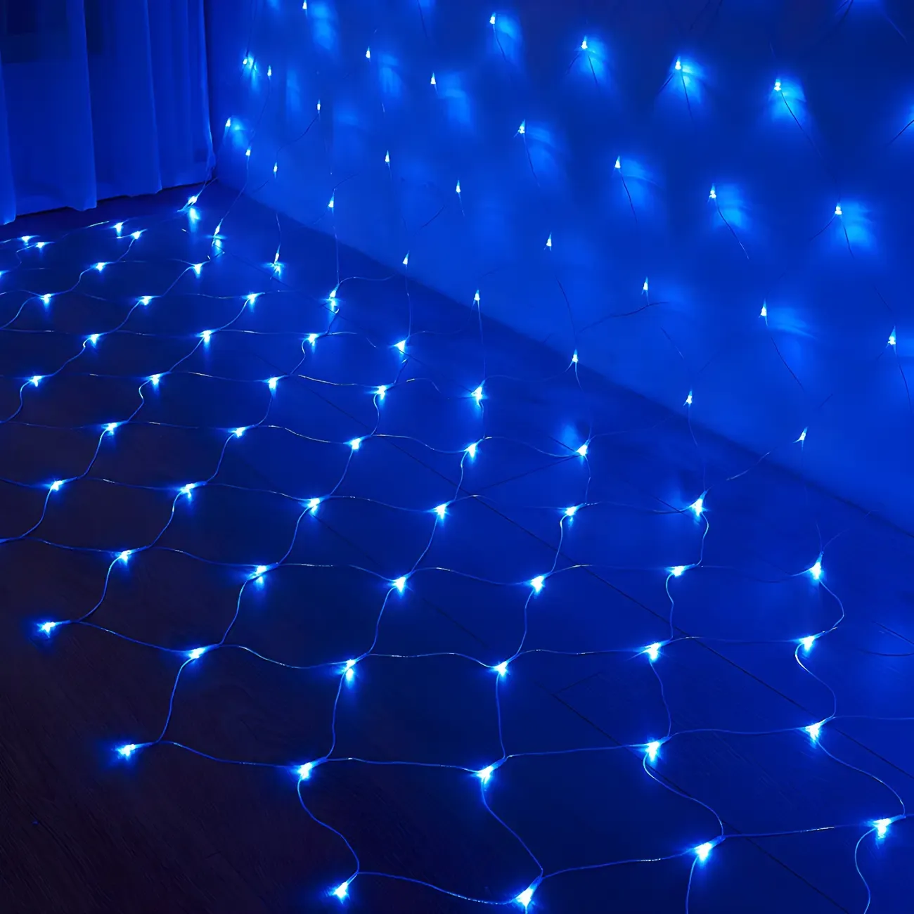 9.8ft Contemporary Fishnet Solar String Light Image - 6