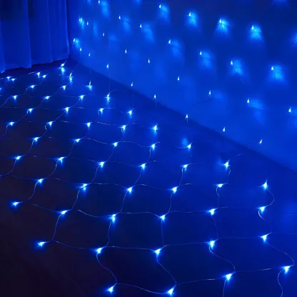 9.8ft Contemporary Fishnet Solar String Light Image - 6