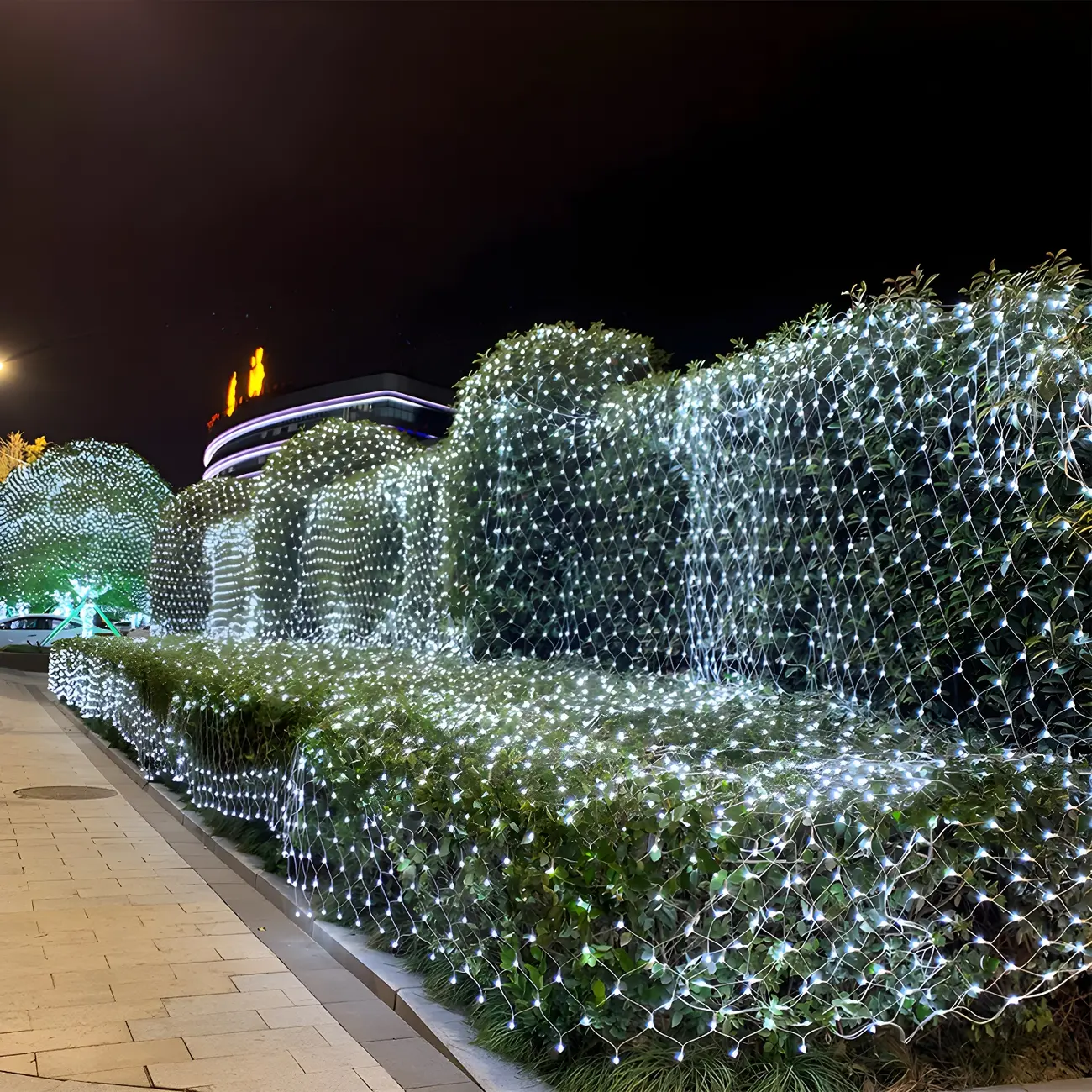 9.8ft Contemporary Fishnet Solar String Light Image - 8 | homeyfad