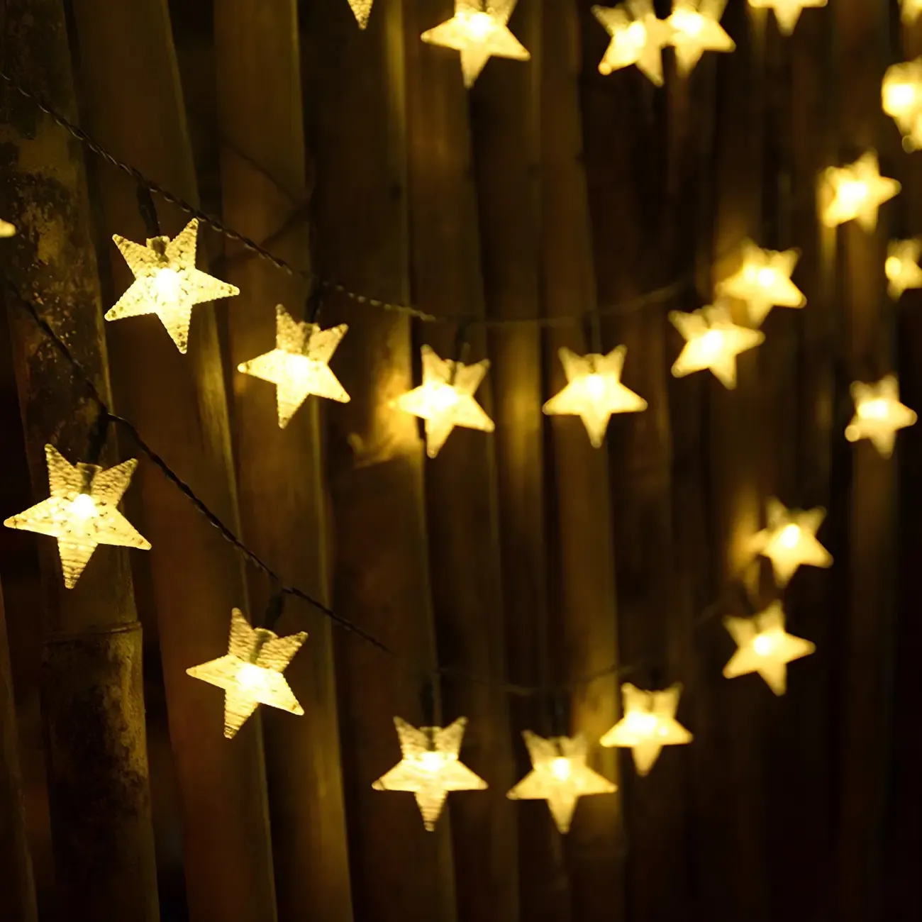 Star-Shaped LED Acrylic String Lights for Decor Image - 2
