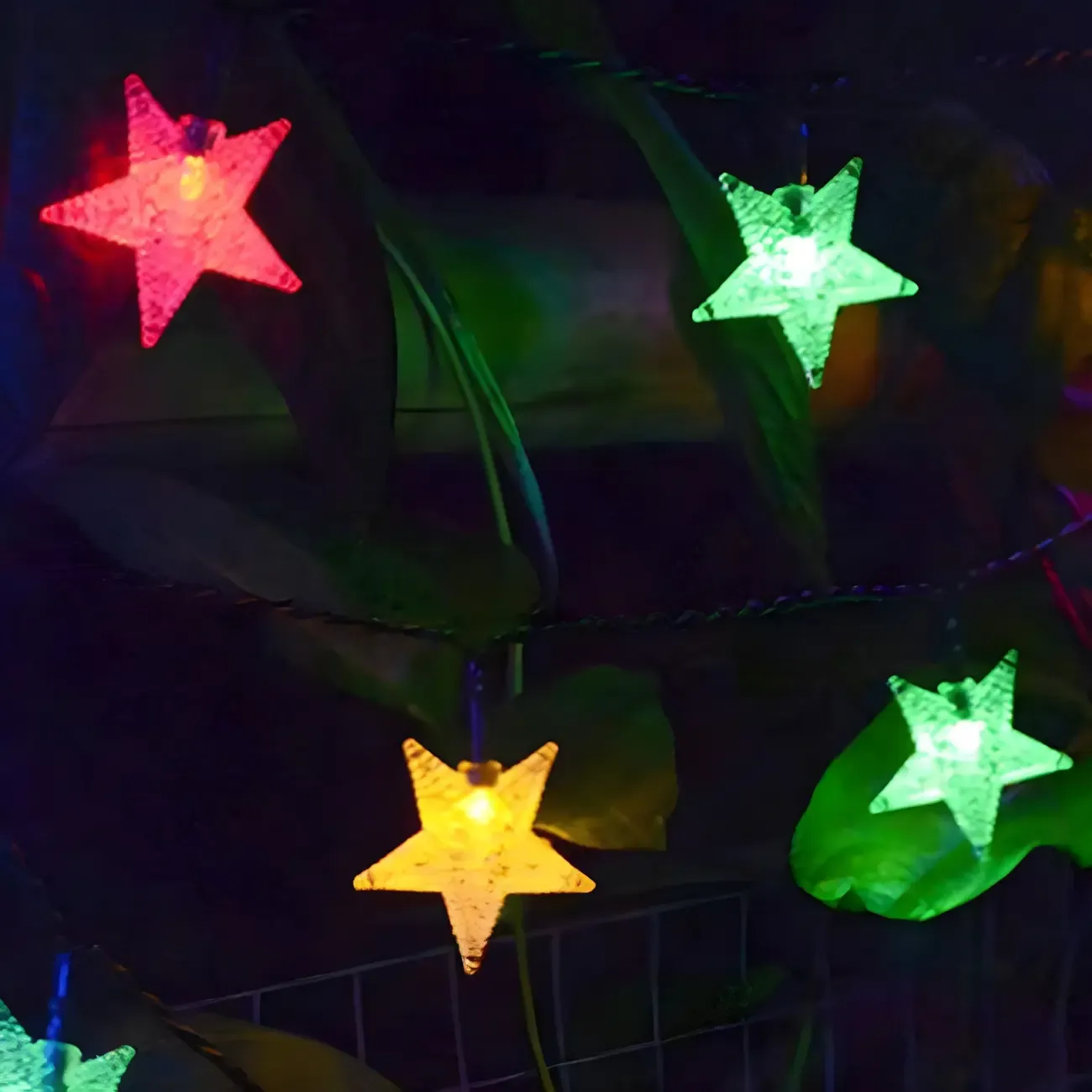Star-Shaped LED Acrylic String Lights for Decor Image - 5