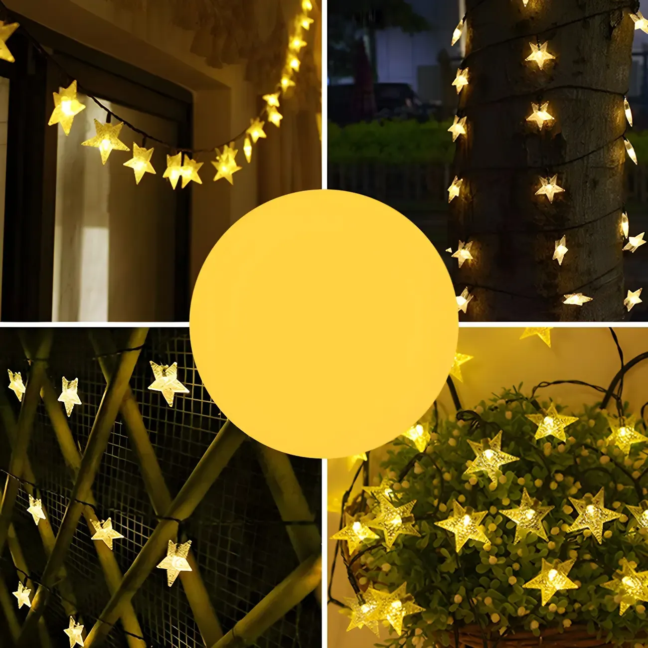 Star-Shaped LED Acrylic String Lights for Decor Image - 6