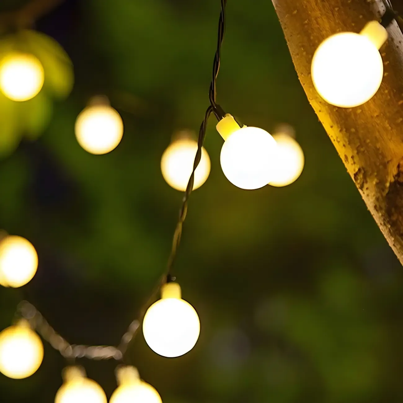 Colorful Globe Solar Decorative LED String Light Image - 1