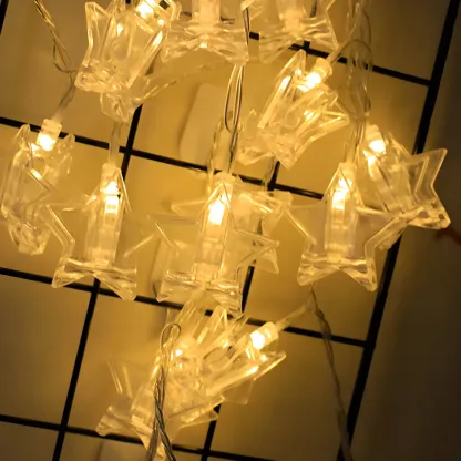 Creative Plastic Clear Photo Clip USB String Light Image - 4