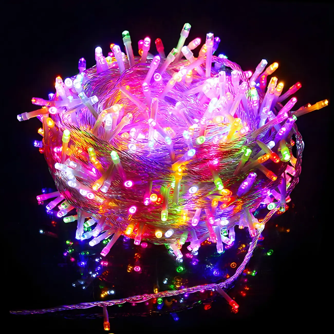 Colorful LED Bulbs Cozy Indoor String Light Image - 6