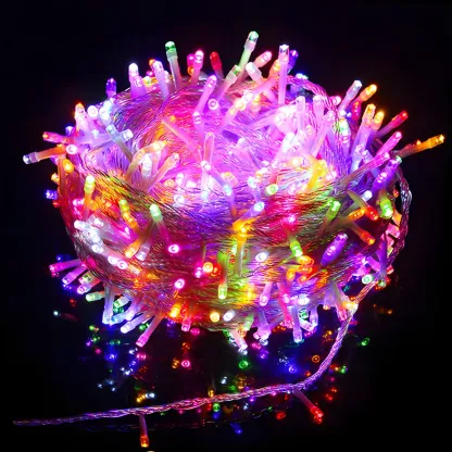 Colorful LED Bulbs Cozy Indoor String Light Image - 6