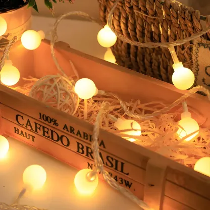 Charming Festive Shape Clear Plastic String Light Image - 3