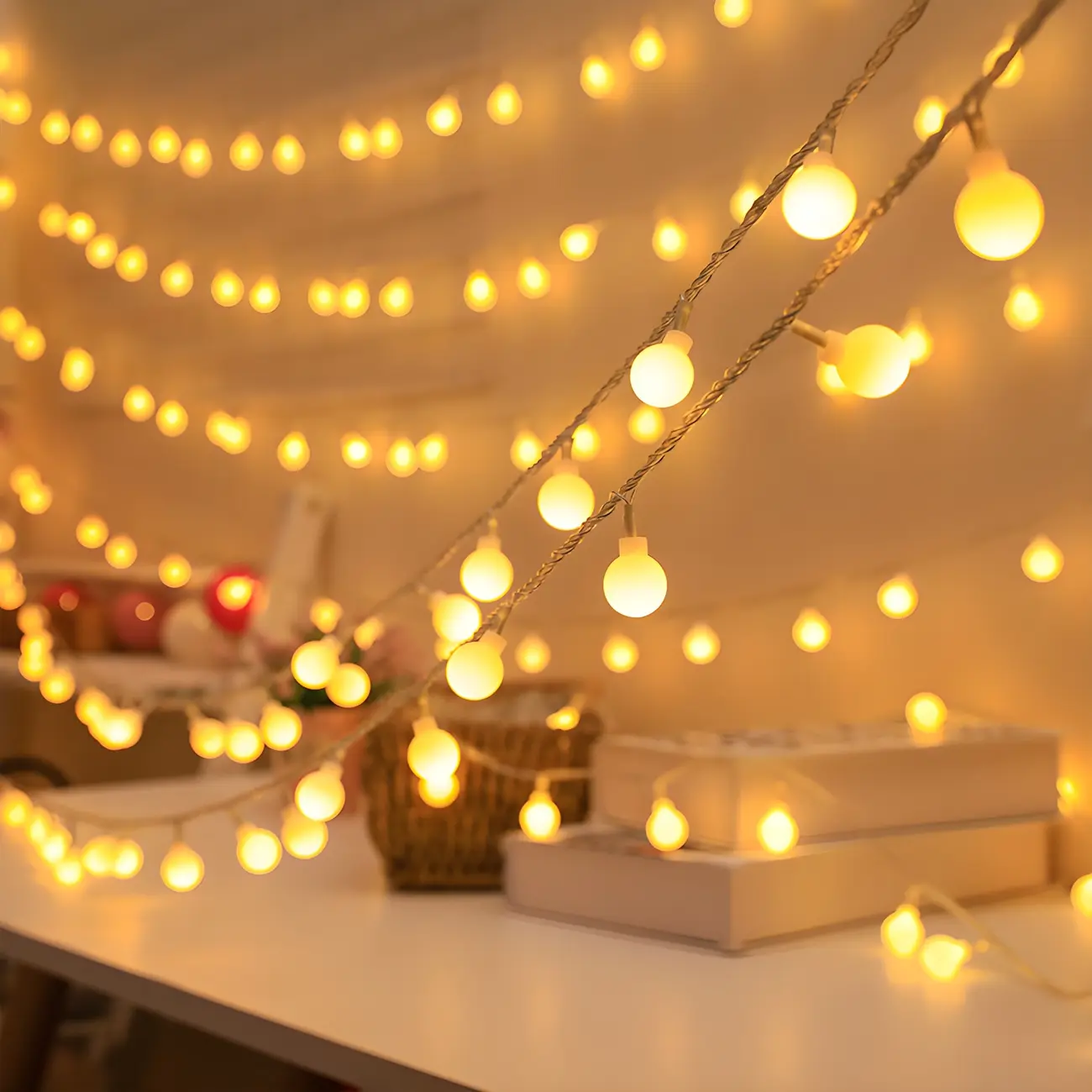 Charming Festive Shape Clear Plastic String Light Image - 4 | homeyfad