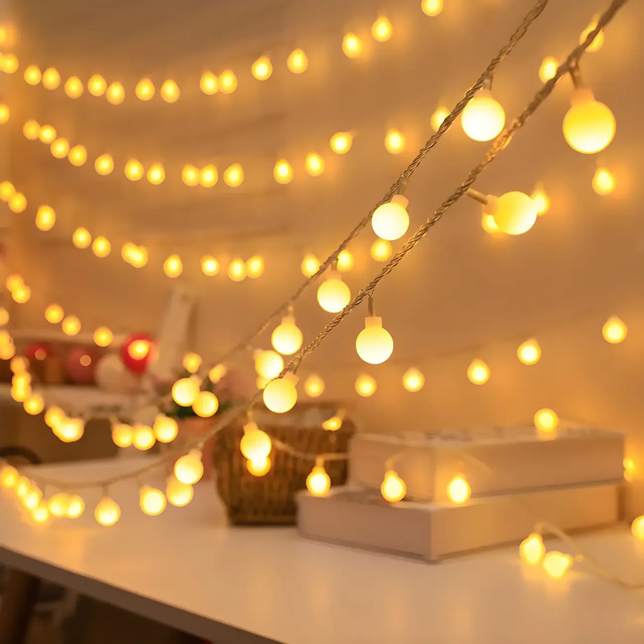 Charming Festive Shape Clear Plastic String Light Image - 4