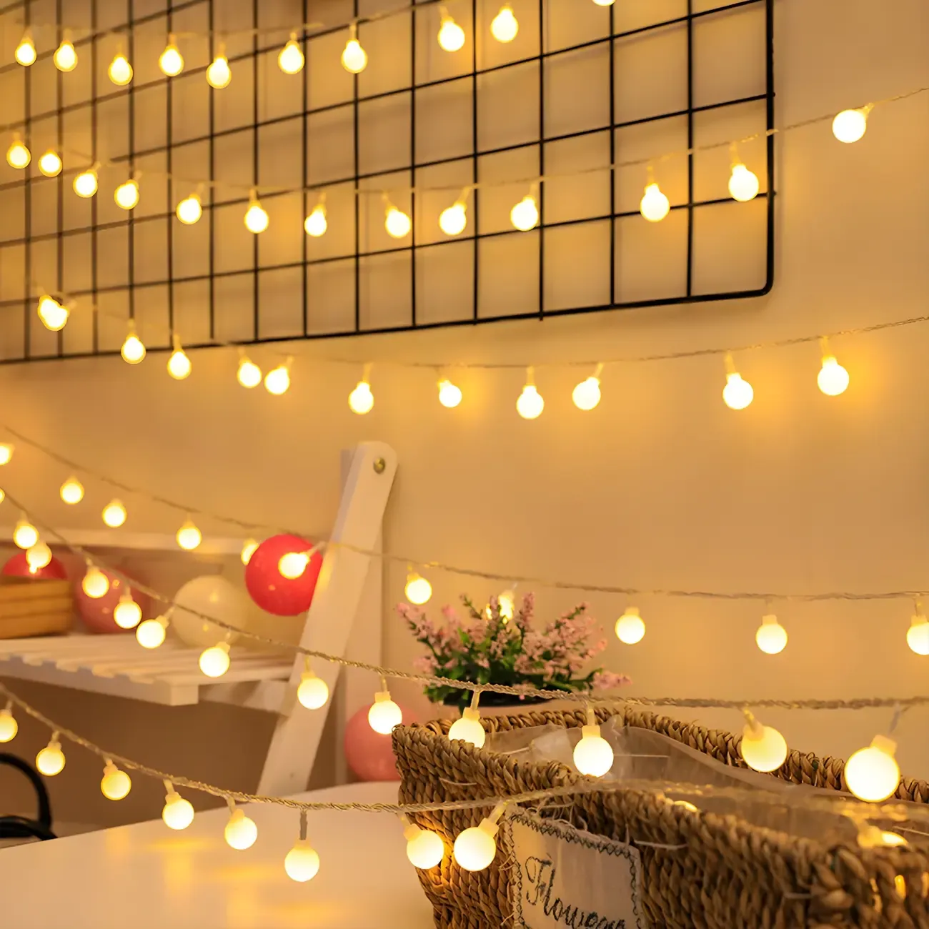 Charming Festive Shape Clear Plastic String Light Image - 5