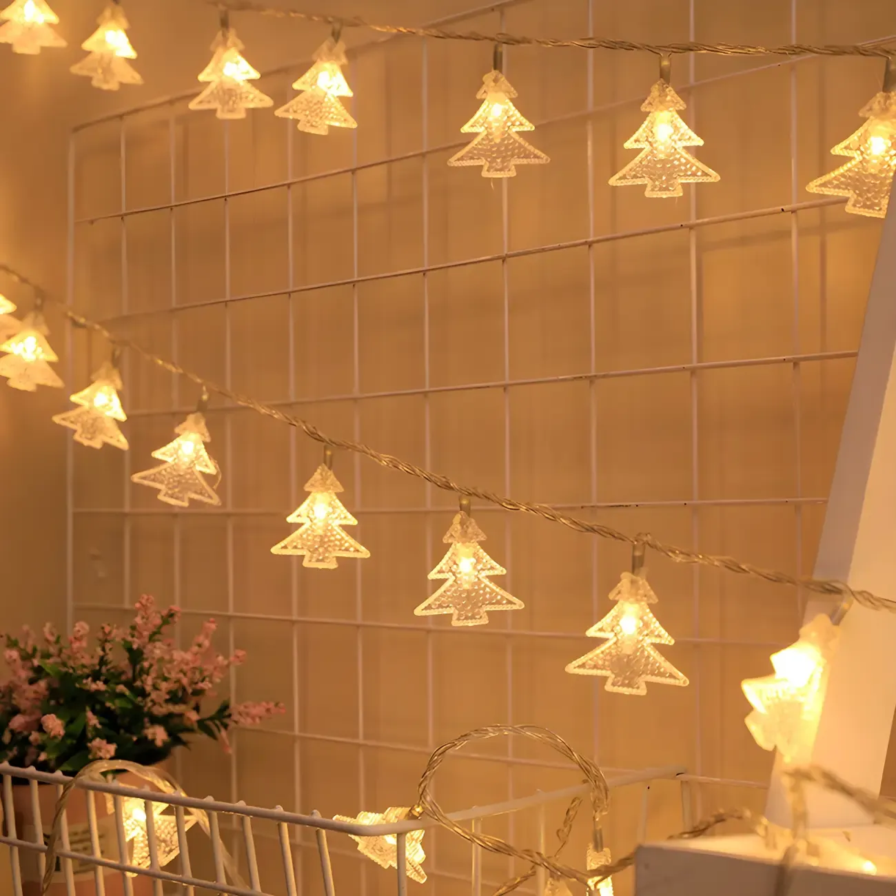Charming Festive Shape Clear Plastic String Light Image - 6