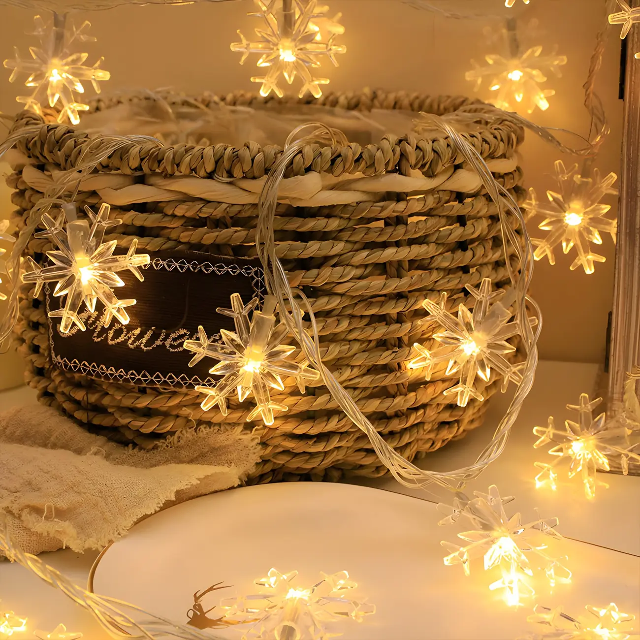 Festive Shape Warm LED Durable String Light Image - 1 | homeyfad