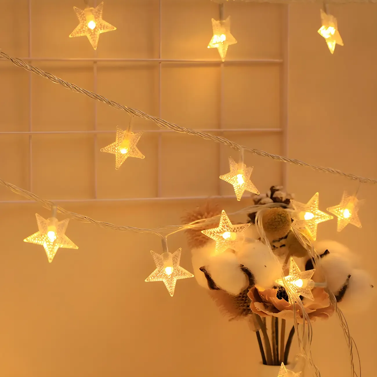 Charming Festive Shape Clear Plastic String Light Image - 2