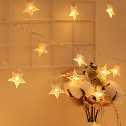 Charming Festive Shape Clear Plastic String Light Image - 2