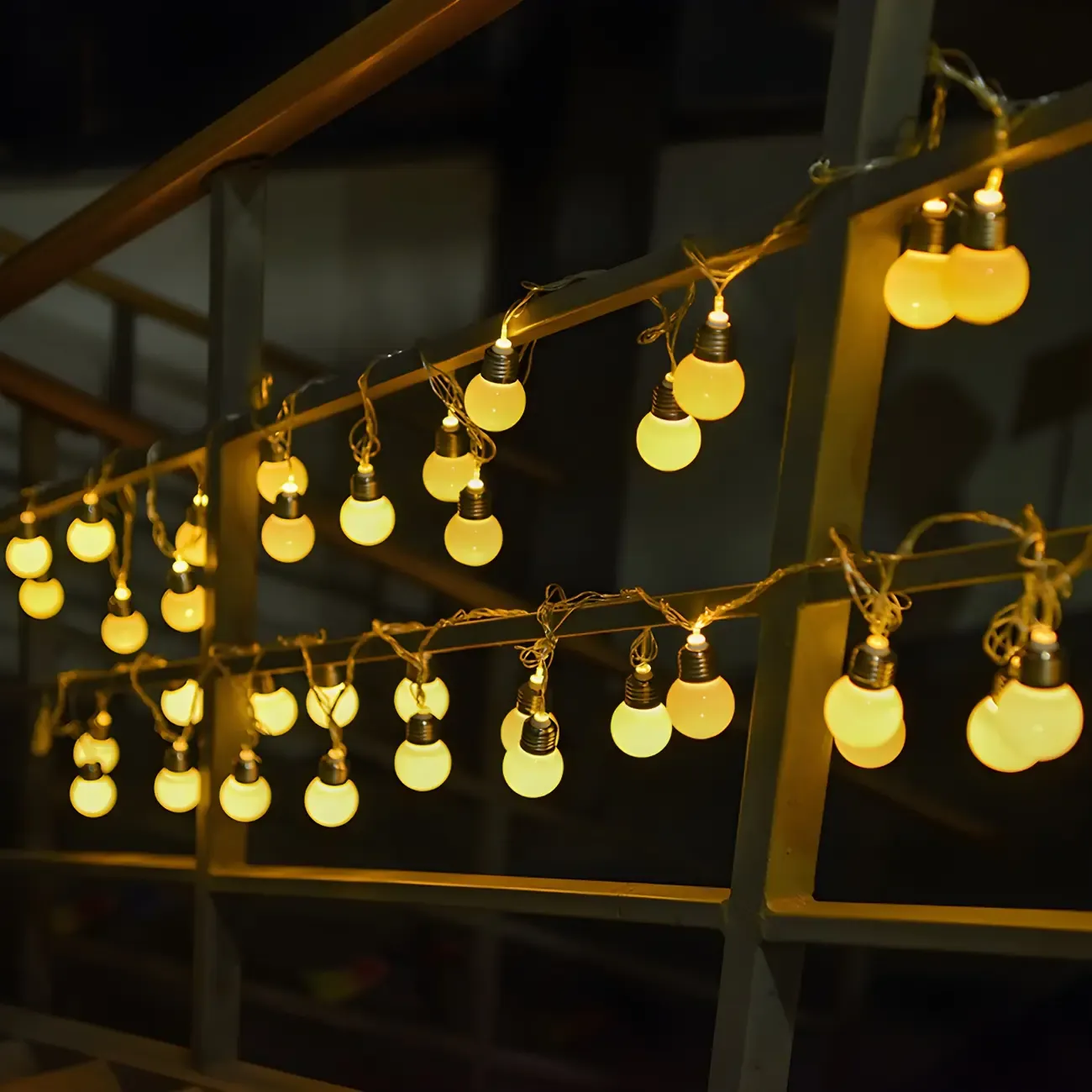 Modern LED Bulbs Warm White String Light Image - 2