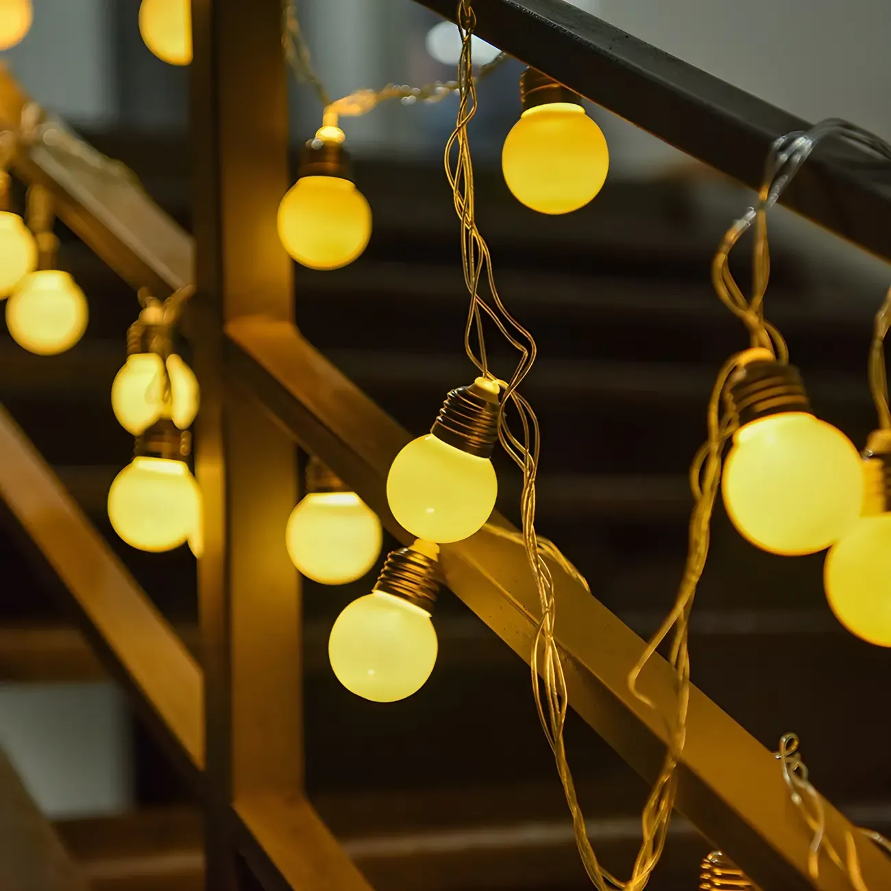 Modern LED Bulbs Warm White String Light Image - 3