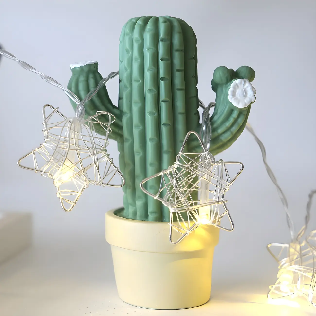 Silver Metal Wire Starry String Light Image - 3 | homeyfad