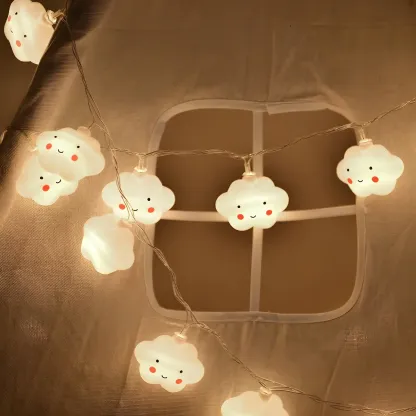 Cute Cloud LED Warm Glow String Light Image - 3