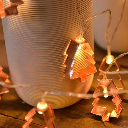 Silver Metal Festive Dreamy Shape String Light Image - 4