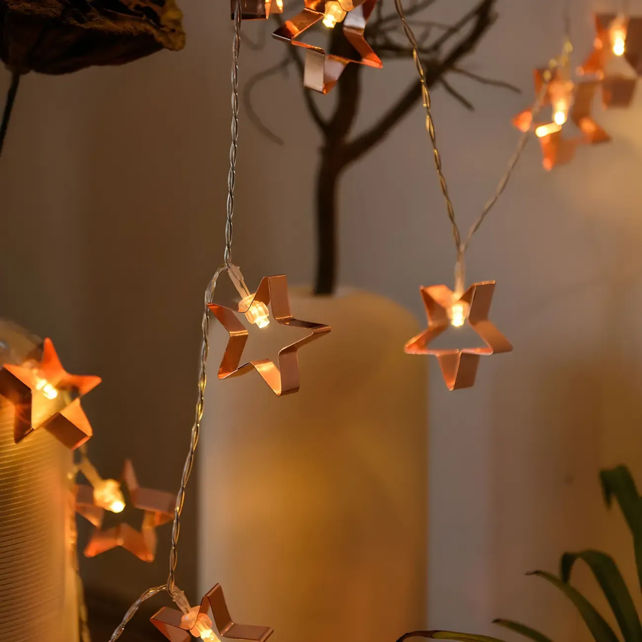 Silver Metal Festive Dreamy Shape String Light Image - 5