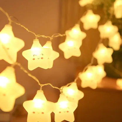 Cute Star Battery LED Charming String Light Image - 4