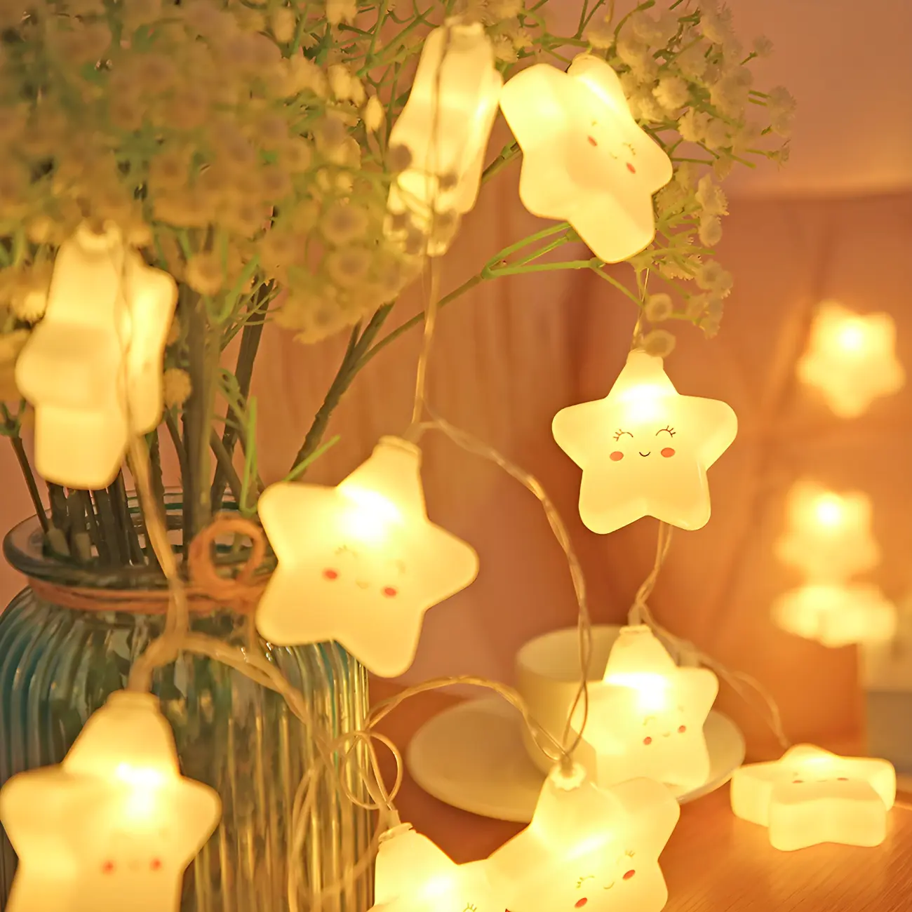 Cute Star Battery LED Charming String Light Image - 5 | homeyfad