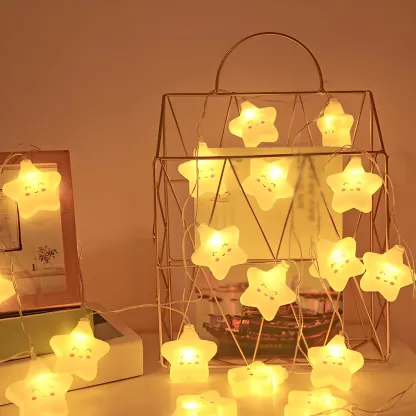 Cute Star Battery LED Charming String Light Image - 2