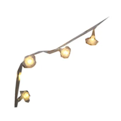 Plastic Clear Rose LED Warm String Light Image - 5