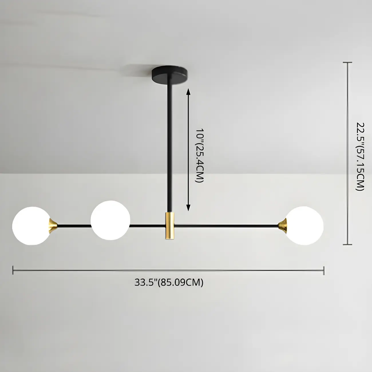 Sleek Black Metal Glass Globe Island Pendant Light Image - 13 | homeyfad