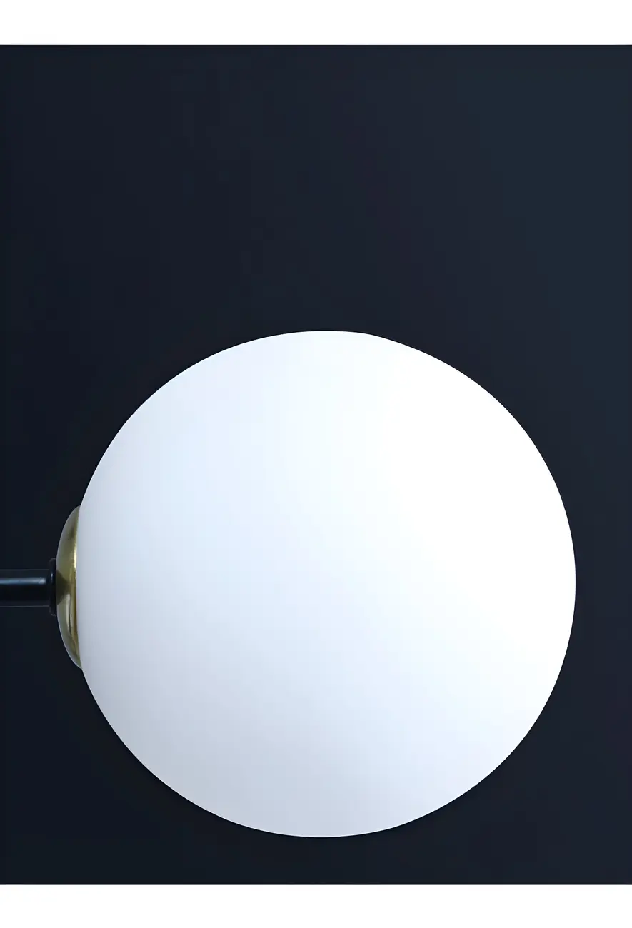 Sleek Black Metal Glass Globe Island Pendant Light Image - 15 | homeyfad