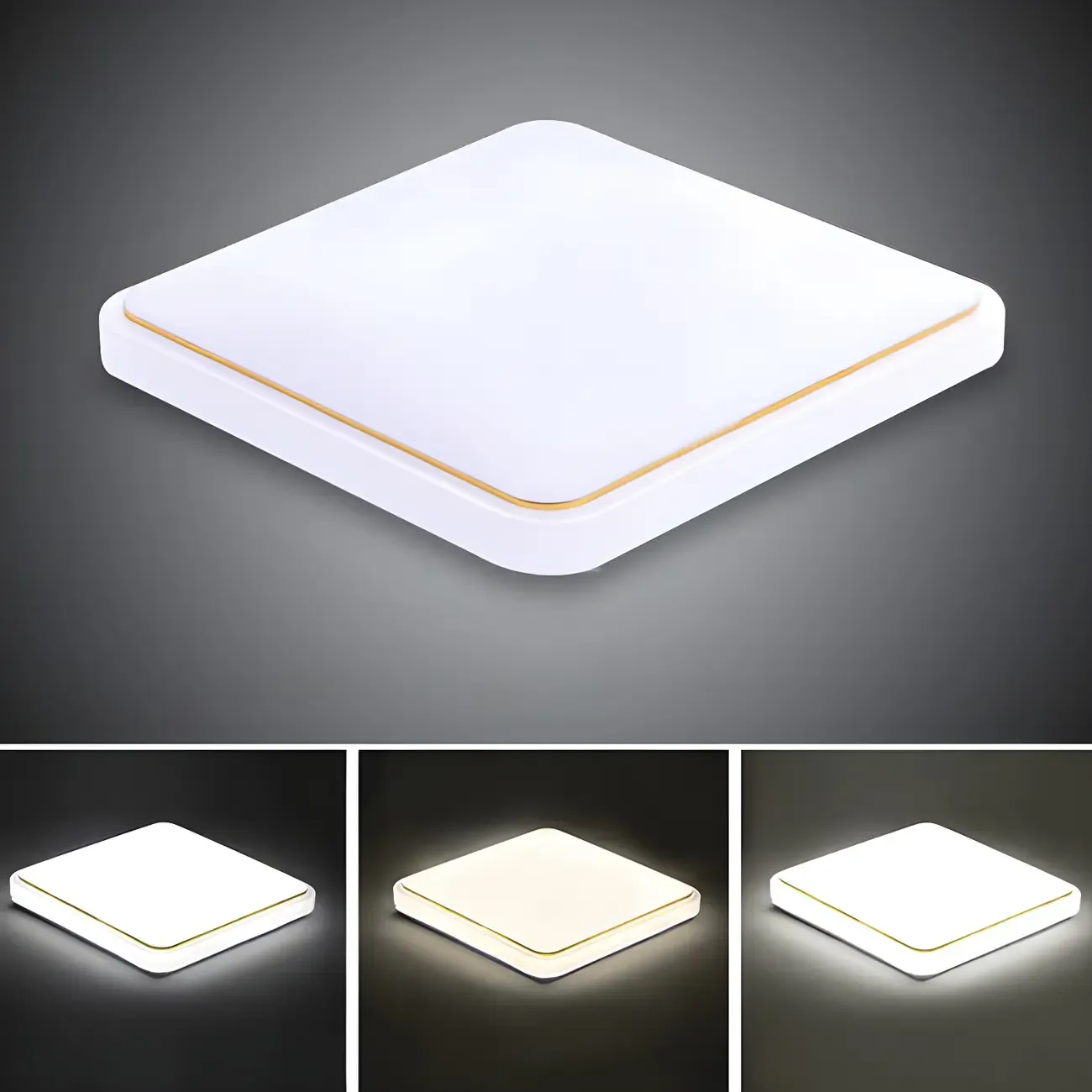 Modern Square Dimmable LED Acrylic Flush Mount Ceiling Light