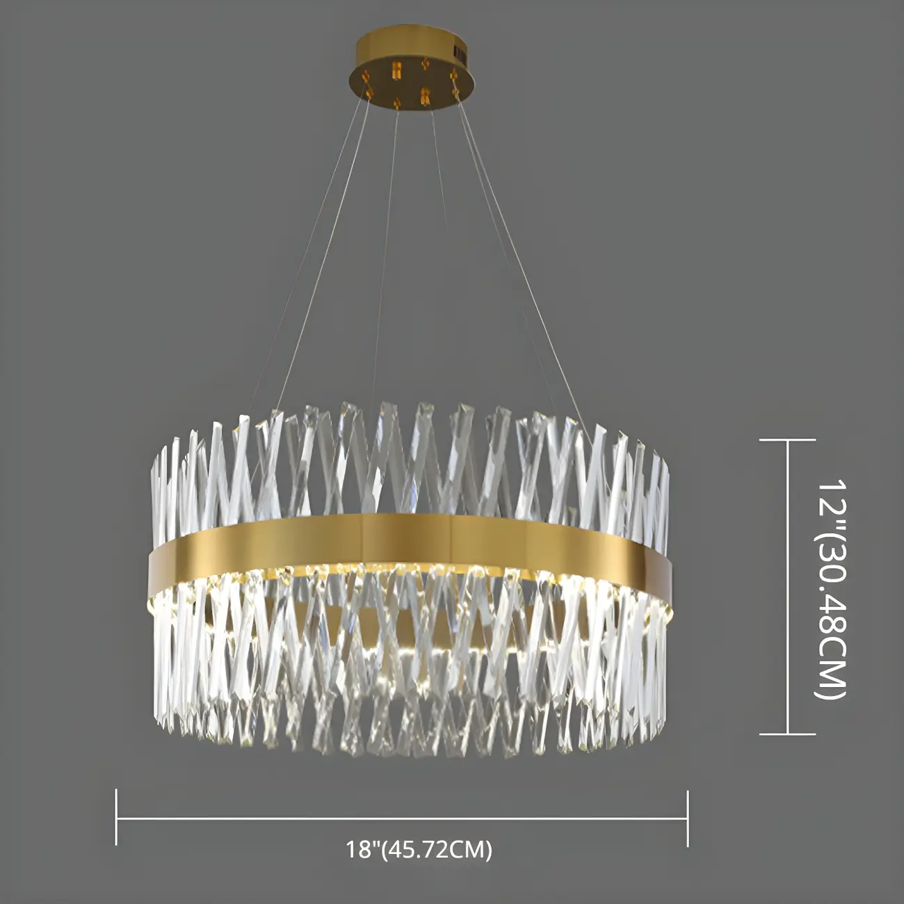 Kitchen Island Modern Crystal Ring LED Pendant Light  Image - 14 | homeyfad