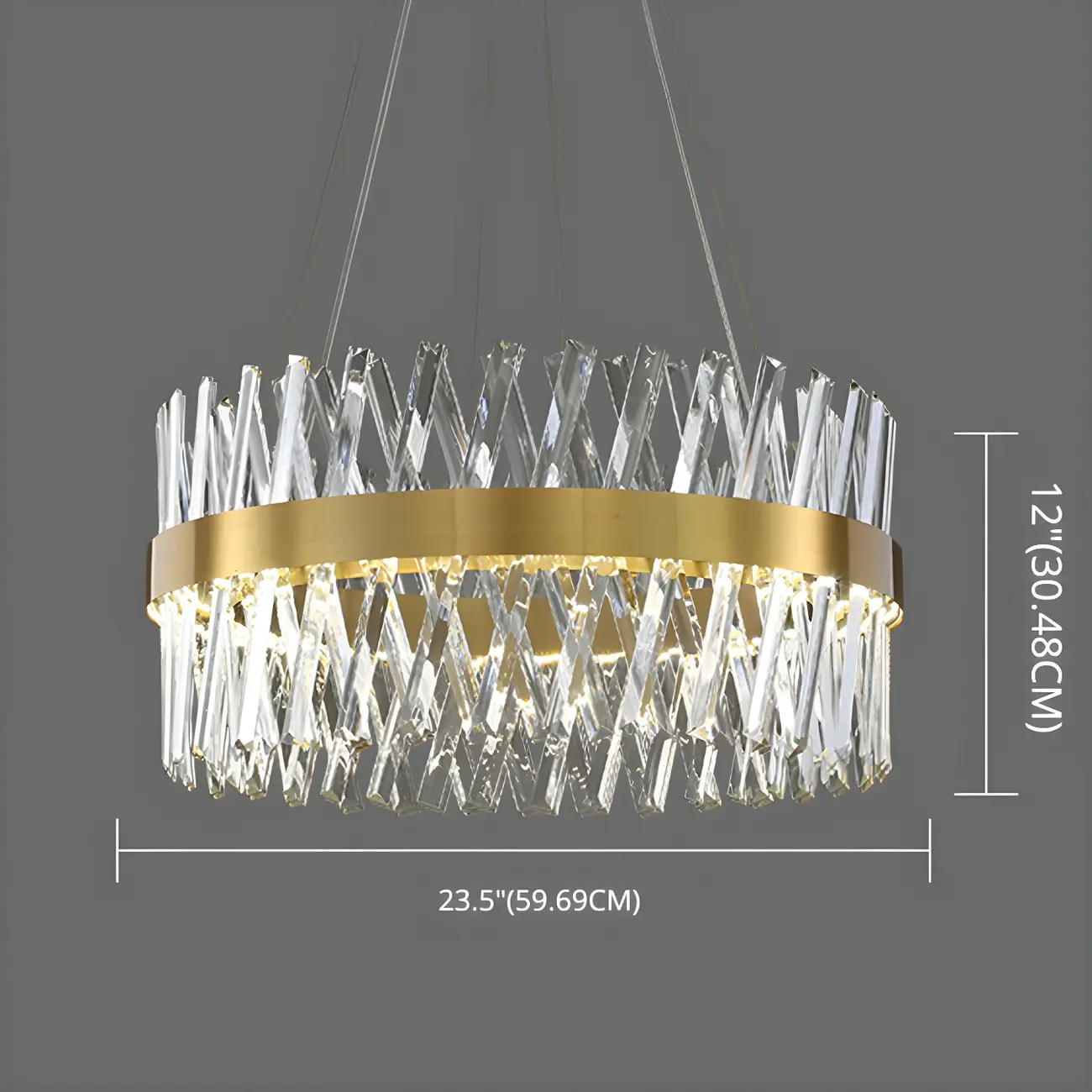 Kitchen Island Modern Crystal Ring LED Pendant Light  Image - 16 | homeyfad