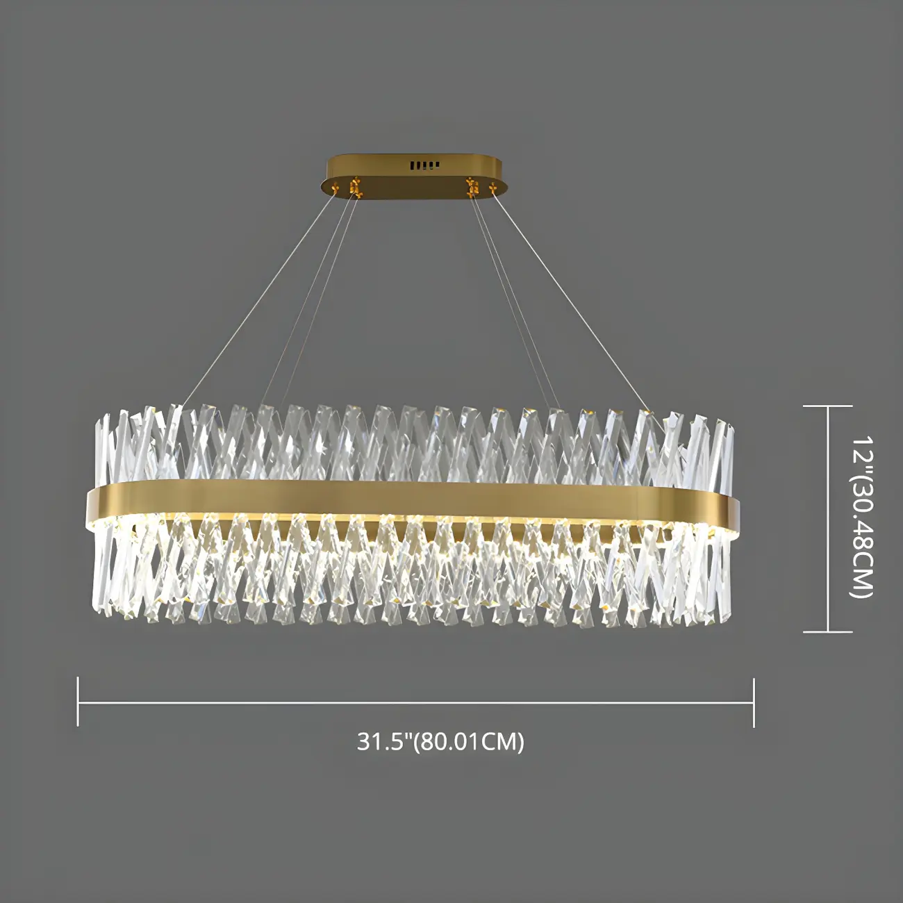Kitchen Island Modern Crystal Ring LED Pendant Light  Image - 17 | homeyfad