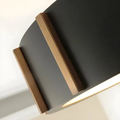 Rustic LED Semi Flush Ceiling Light for Living Room Image - 6