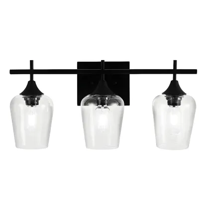 Glass Cup Industrial Vanity Lights for Bathroom Image - 2
